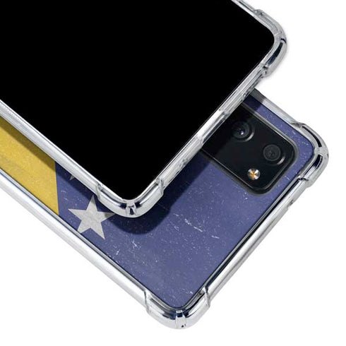 Bosnia and Herzegovina Flag Distressed Galaxy S20 FE Clear Case